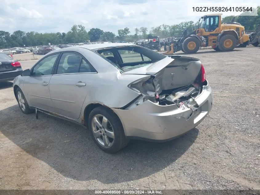 2006 Pontiac G6 Gt VIN: 1G2ZH558264105544 Lot: 40069508