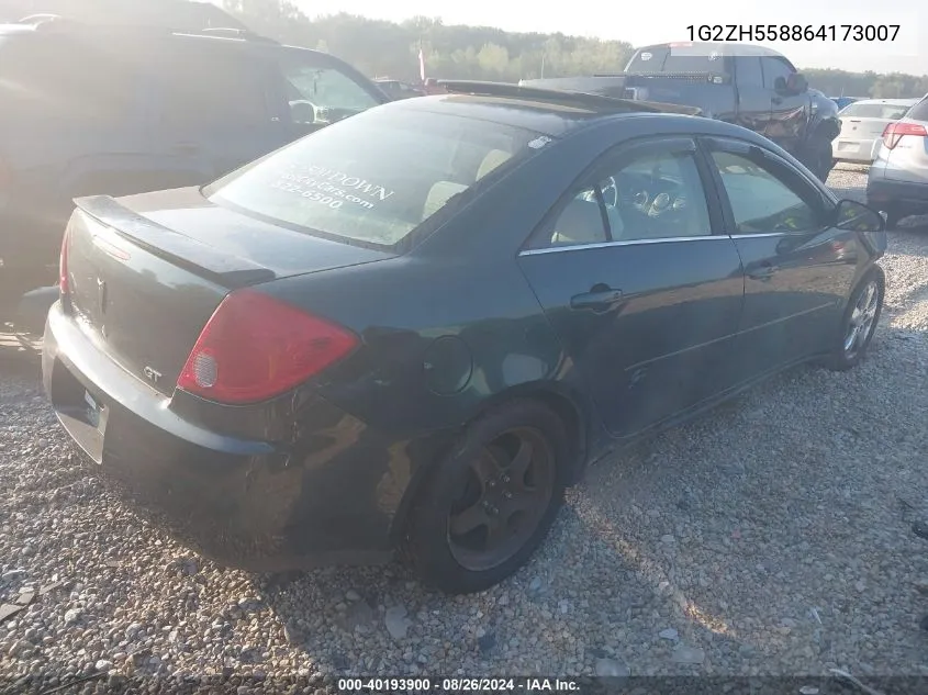 1G2ZH558864173007 2006 Pontiac G6 Gt