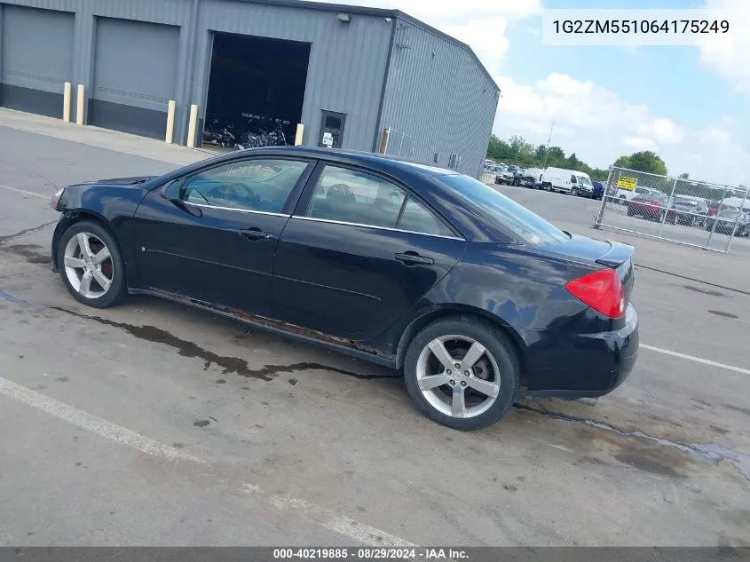 2006 Pontiac G6 Gtp VIN: 1G2ZM551064175249 Lot: 40219885