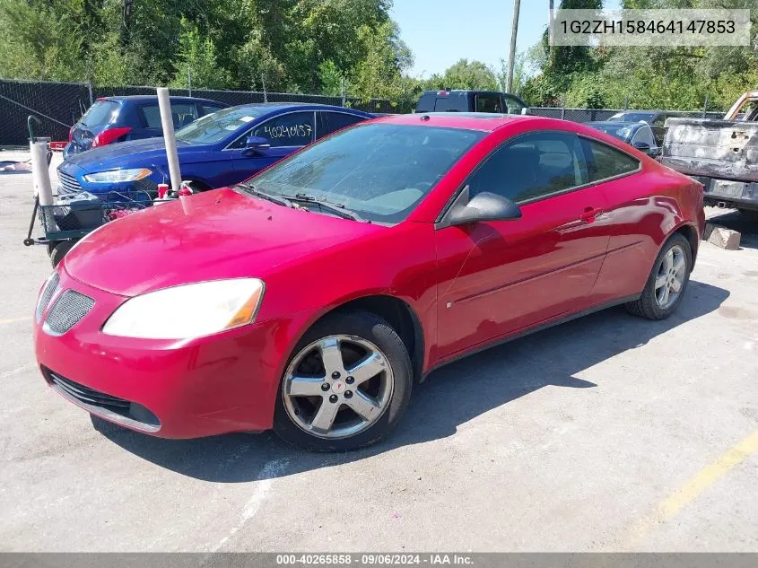 1G2ZH158464147853 2006 Pontiac G6 Gt