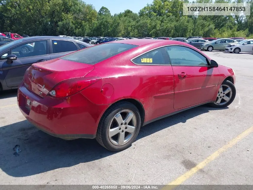 1G2ZH158464147853 2006 Pontiac G6 Gt