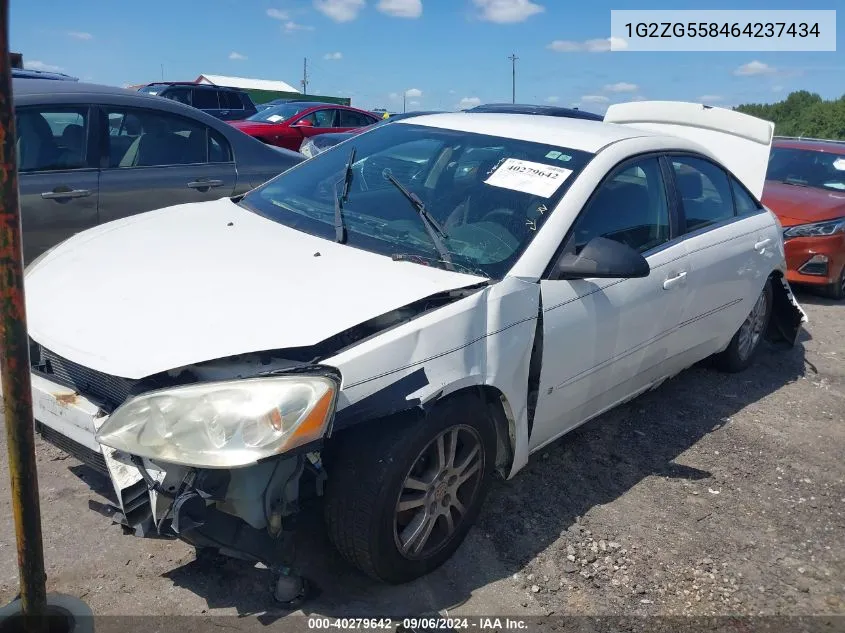 2006 Pontiac G6 VIN: 1G2ZG558464237434 Lot: 40279642