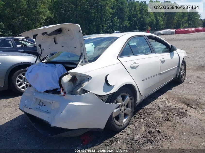 2006 Pontiac G6 VIN: 1G2ZG558464237434 Lot: 40279642