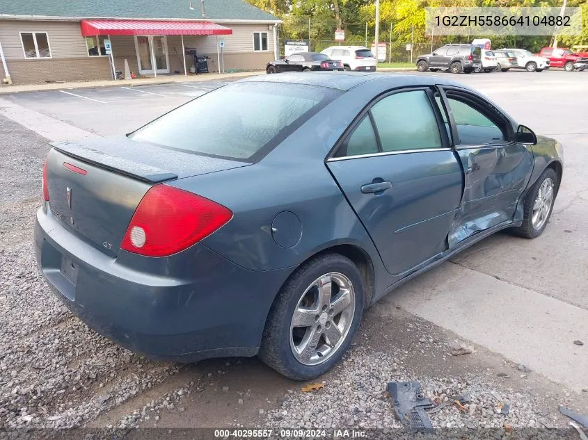 2006 Pontiac G6 Gt VIN: 1G2ZH558664104882 Lot: 40295557