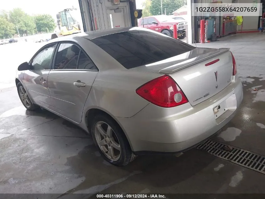 1G2ZG558X64207659 2006 Pontiac G6