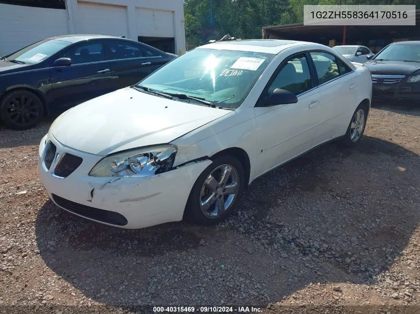 2006 Pontiac G6 Gt VIN: 1G2ZH558364170516 Lot: 40315469