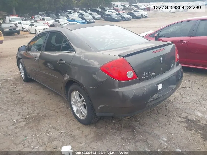 2006 Pontiac G6 Se1 VIN: 1G2ZG558364184290 Lot: 40320593