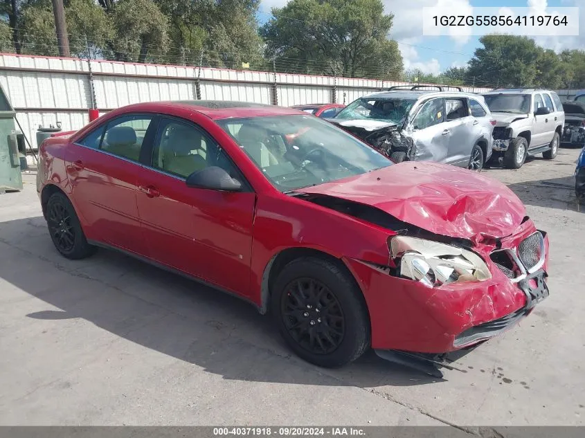 2006 Pontiac G6 VIN: 1G2ZG558564119764 Lot: 40371918