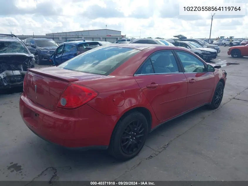 2006 Pontiac G6 VIN: 1G2ZG558564119764 Lot: 40371918