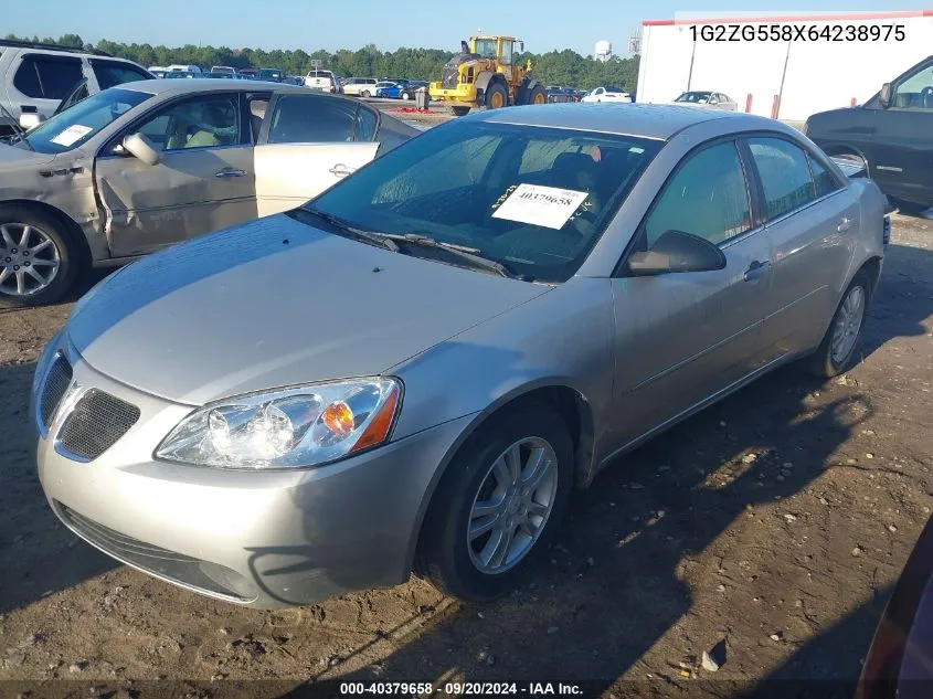 2006 Pontiac G6 VIN: 1G2ZG558X64238975 Lot: 40379658