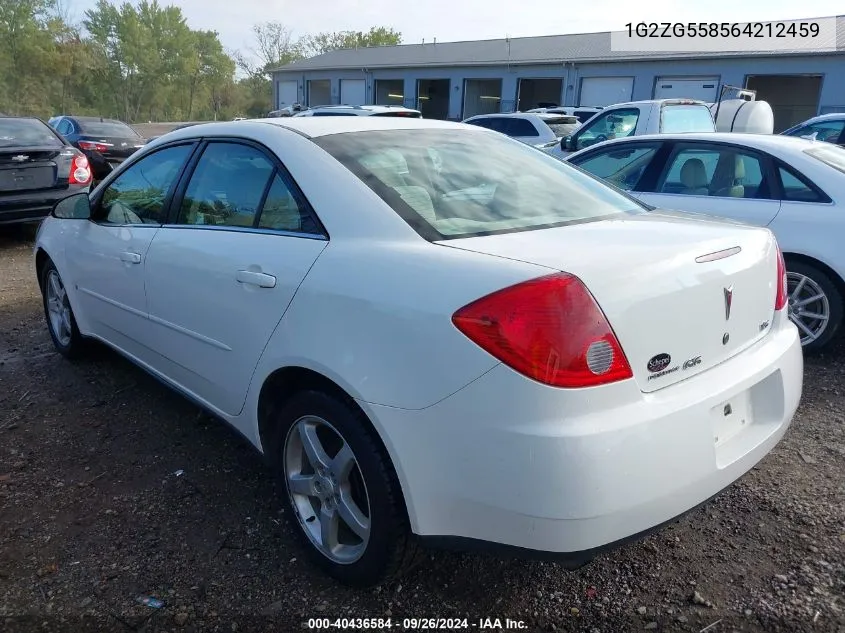 2006 Pontiac G6 Se1 VIN: 1G2ZG558564212459 Lot: 40436584