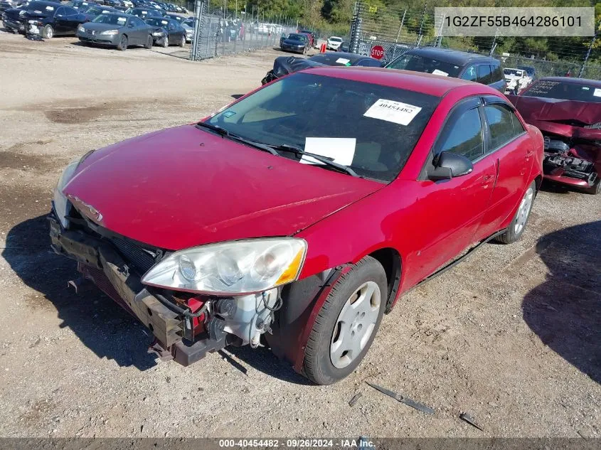 2006 Pontiac G6 VIN: 1G2ZF55B464286101 Lot: 40454482