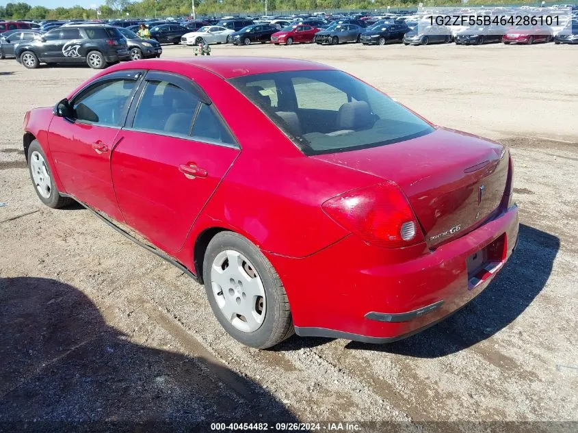 2006 Pontiac G6 VIN: 1G2ZF55B464286101 Lot: 40454482