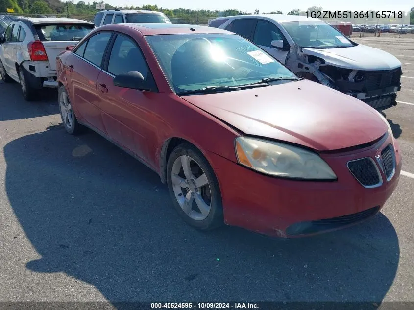 2006 Pontiac G6 Gtp VIN: 1G2ZM551364165718 Lot: 40524595