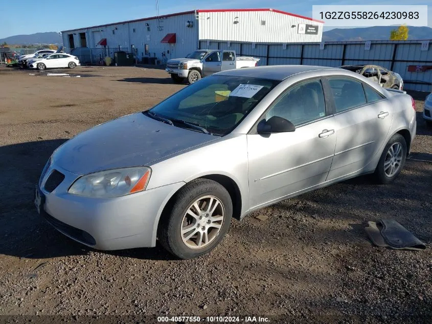 2006 Pontiac G6 VIN: 1G2ZG558264230983 Lot: 40577550