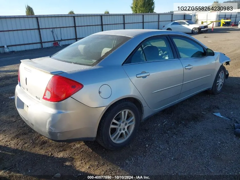 2006 Pontiac G6 VIN: 1G2ZG558264230983 Lot: 40577550