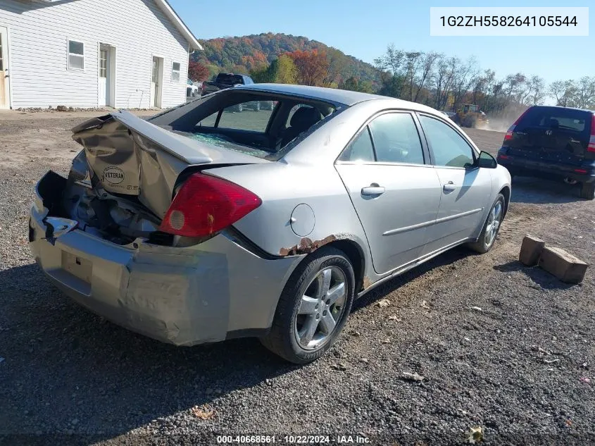 2006 Pontiac G6 Gt VIN: 1G2ZH558264105544 Lot: 40668561