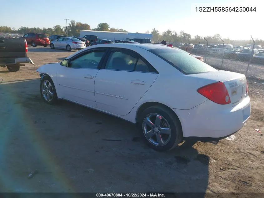 2006 Pontiac G6 Gt VIN: 1G2ZH558564250044 Lot: 40670884