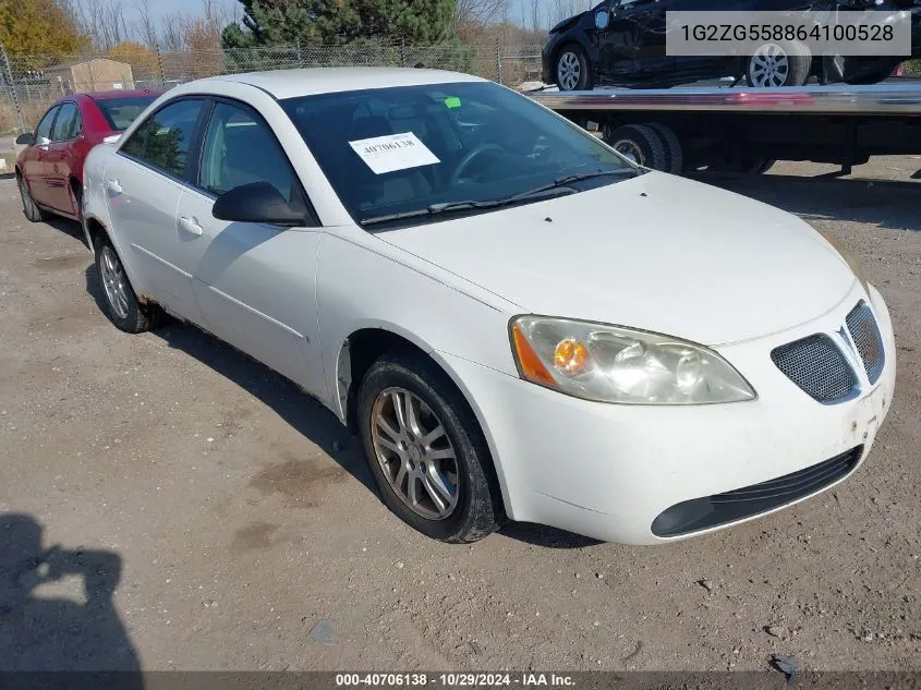 2006 Pontiac G6 VIN: 1G2ZG558864100528 Lot: 40706138