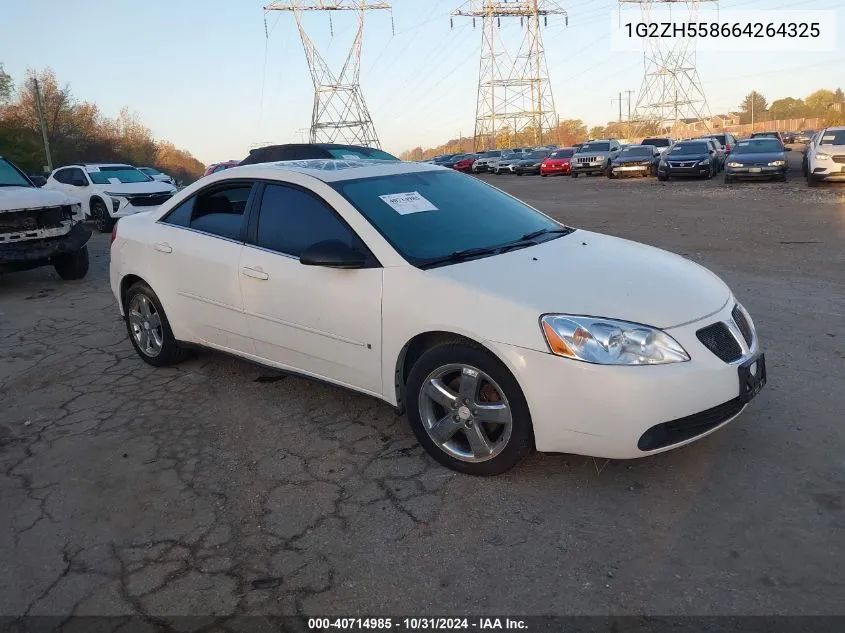 2006 Pontiac G6 Gt VIN: 1G2ZH558664264325 Lot: 40714985