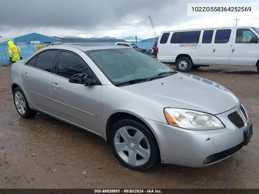 2006 Pontiac G6 VIN: 1G2ZG558364252569 Lot: 40725811