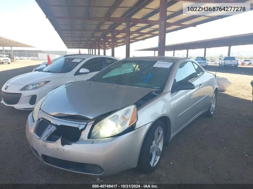 1G2ZH368764277278 2006 Pontiac G6 Gt