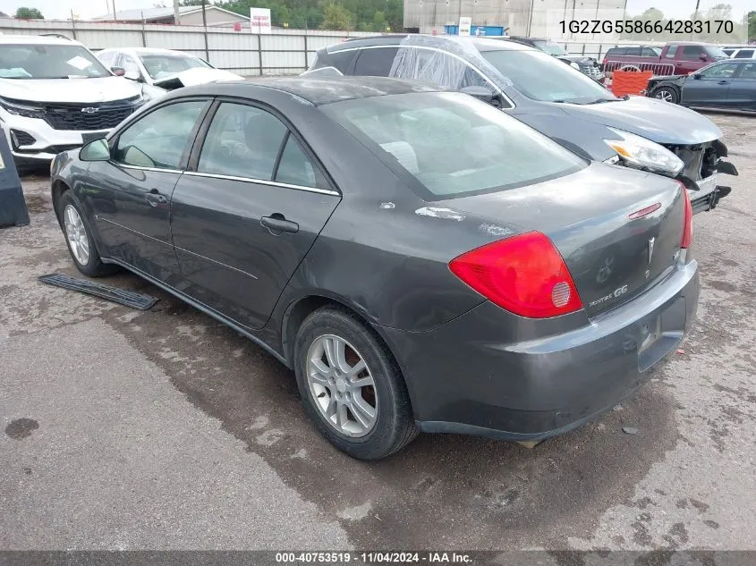 2006 Pontiac G6 Se1 VIN: 1G2ZG558664283170 Lot: 40753519