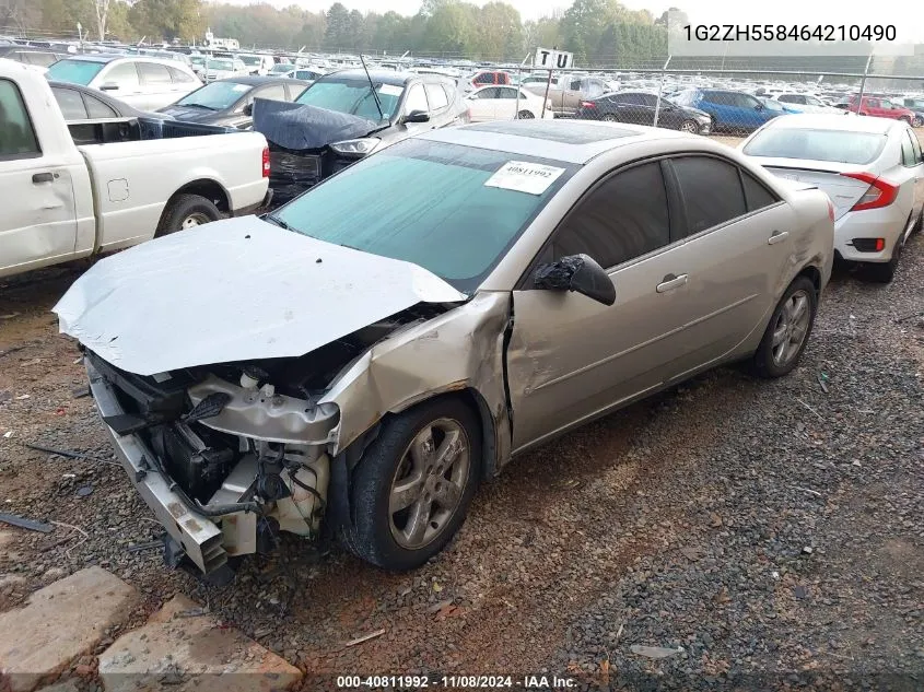 2006 Pontiac G6 Gt VIN: 1G2ZH558464210490 Lot: 40811992