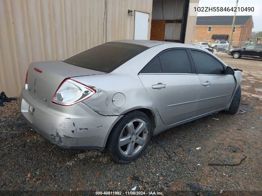 2006 Pontiac G6 Gt VIN: 1G2ZH558464210490 Lot: 40811992