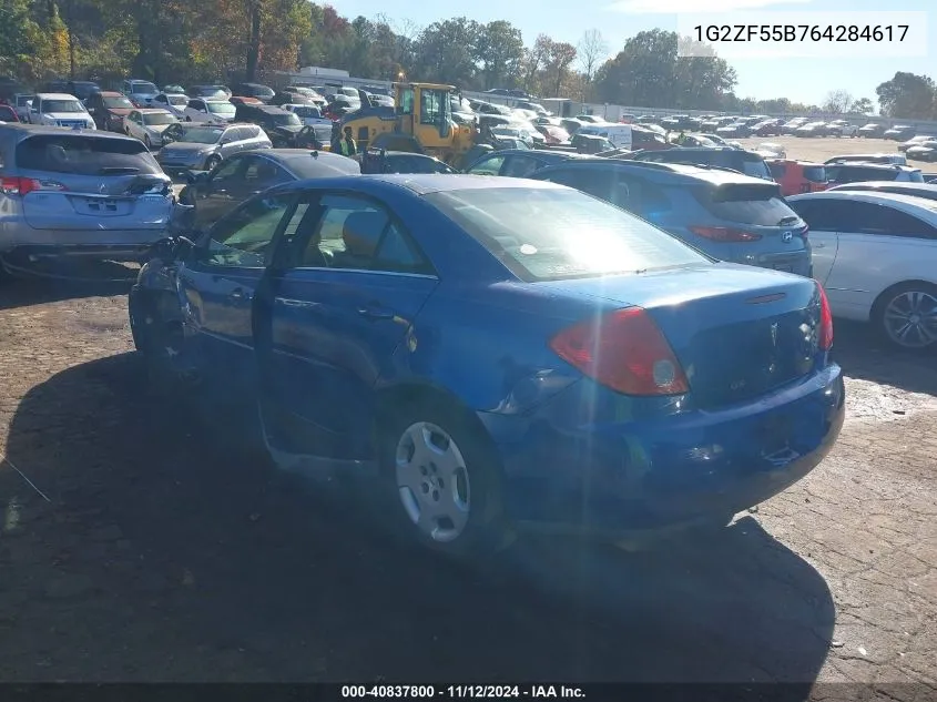 1G2ZF55B764284617 2006 Pontiac G6