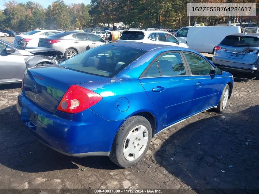 1G2ZF55B764284617 2006 Pontiac G6