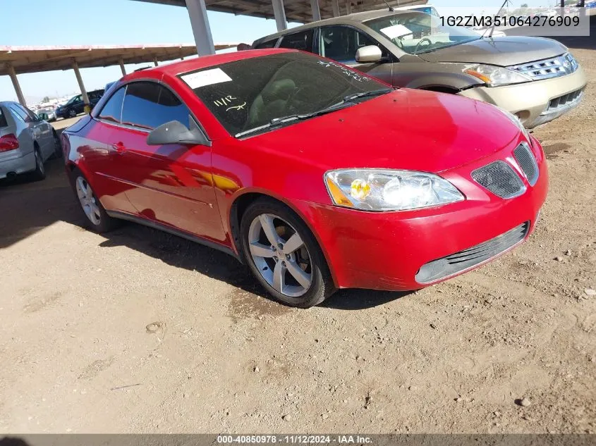 2006 Pontiac G6 Gtp VIN: 1G2ZM351064276909 Lot: 40850978