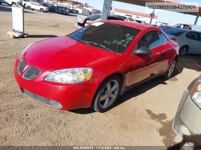 2006 Pontiac G6 Gtp VIN: 1G2ZM351064276909 Lot: 40850978