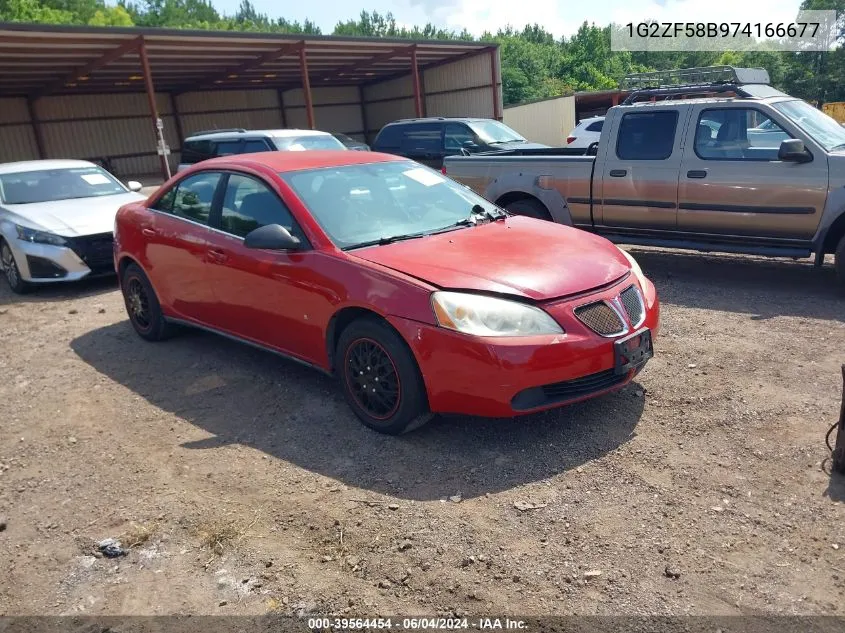 1G2ZF58B974166677 2007 Pontiac G6 Value Leader