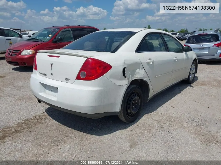 1G2ZH58N674198300 2007 Pontiac G6 Gt