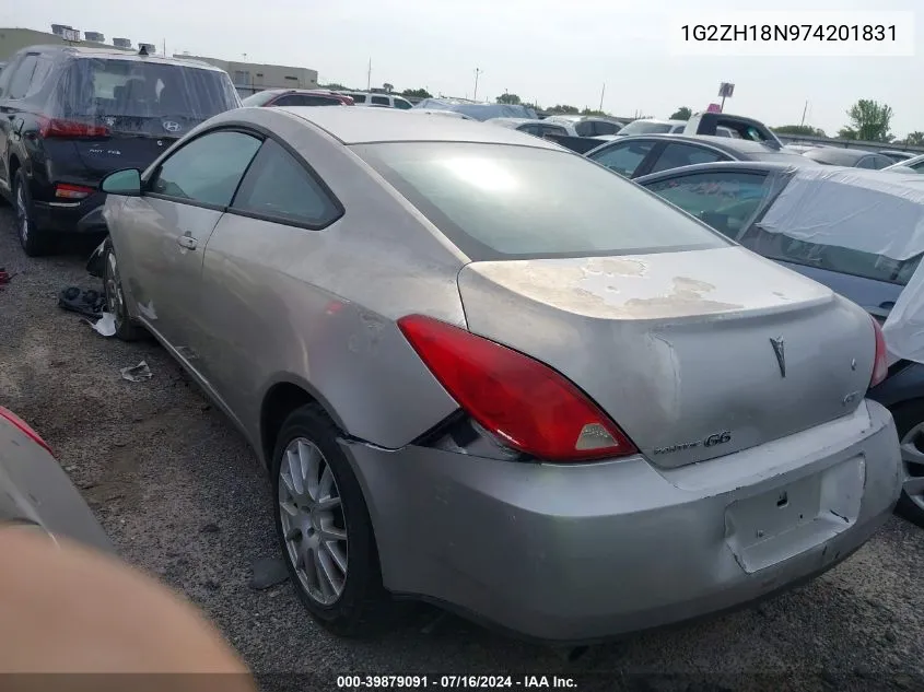 1G2ZH18N974201831 2007 Pontiac G6 Gt