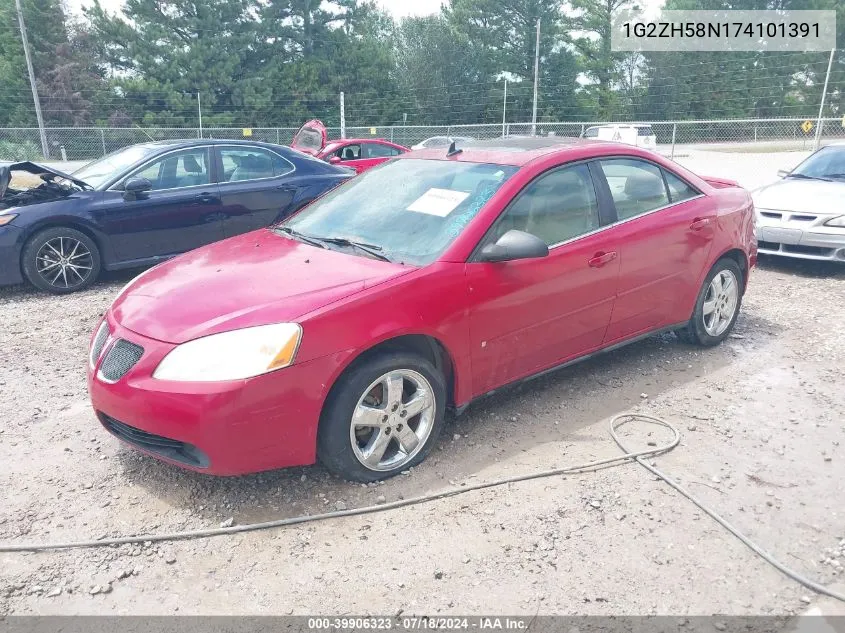 2007 Pontiac G6 Gt VIN: 1G2ZH58N174101391 Lot: 39906323