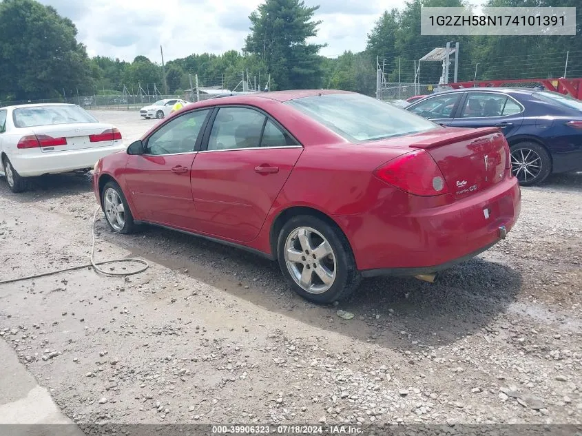 1G2ZH58N174101391 2007 Pontiac G6 Gt