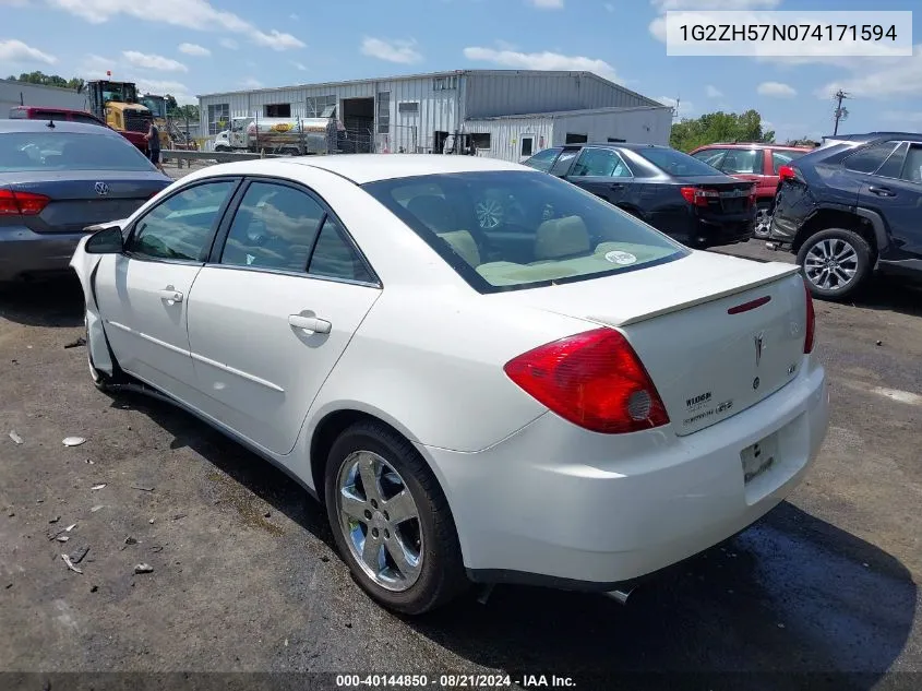 2007 Pontiac G6 Gt VIN: 1G2ZH57N074171594 Lot: 40144850