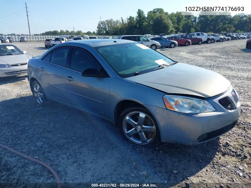 2007 Pontiac G6 Gt VIN: 1G2ZH58N774176693 Lot: 40231762