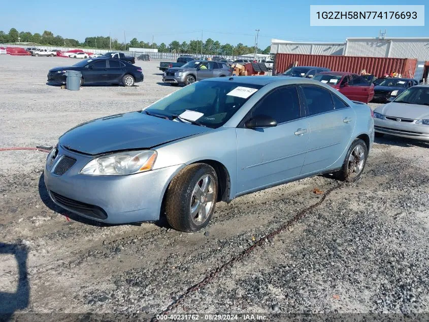 2007 Pontiac G6 Gt VIN: 1G2ZH58N774176693 Lot: 40231762