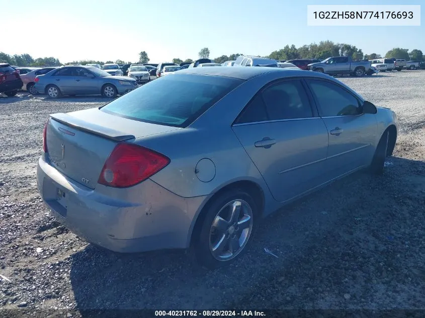 1G2ZH58N774176693 2007 Pontiac G6 Gt