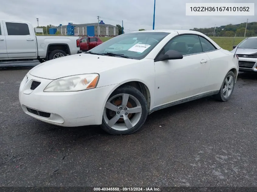 1G2ZH361674101052 2007 Pontiac G6 Gt