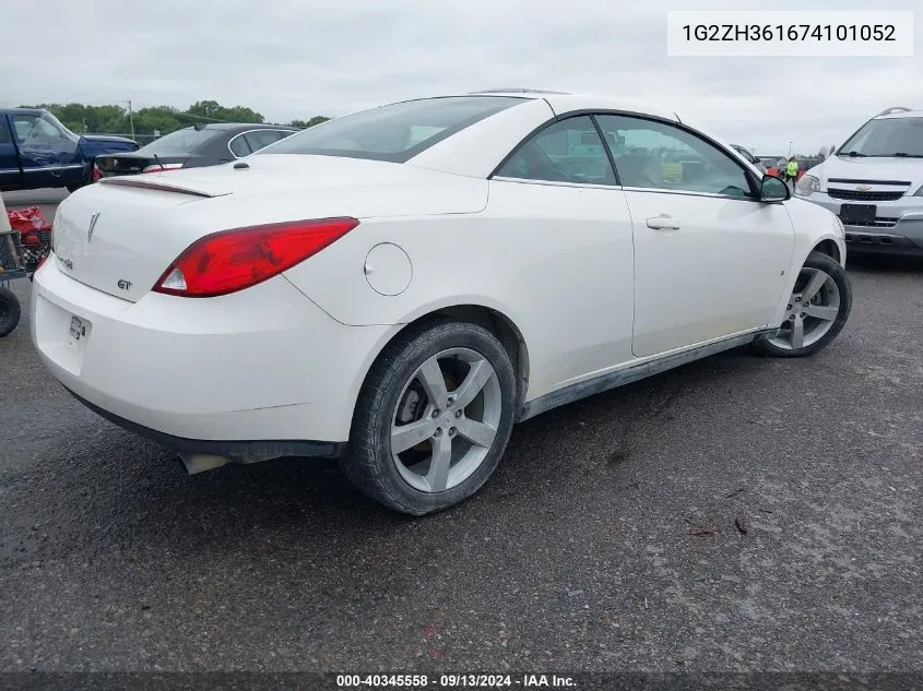 1G2ZH361674101052 2007 Pontiac G6 Gt