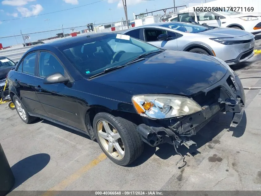 2007 Pontiac G6 VIN: 1G2ZG58N174271169 Lot: 40366548