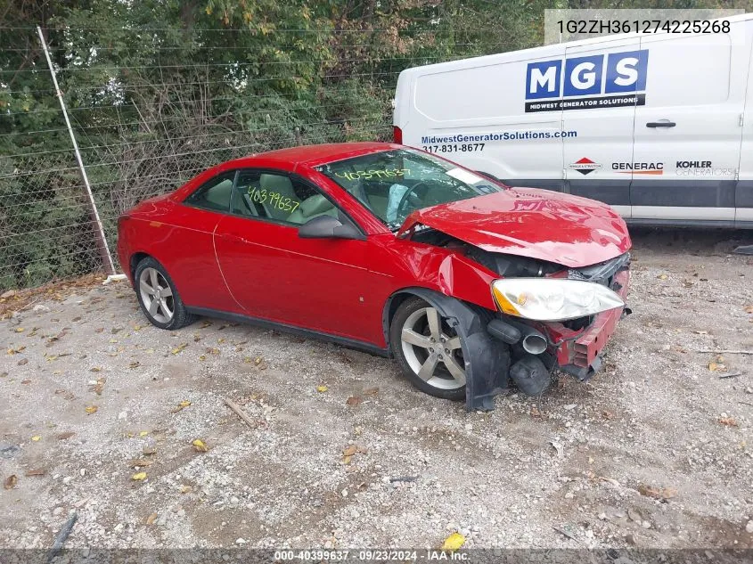 1G2ZH361274225268 2007 Pontiac G6 Gt