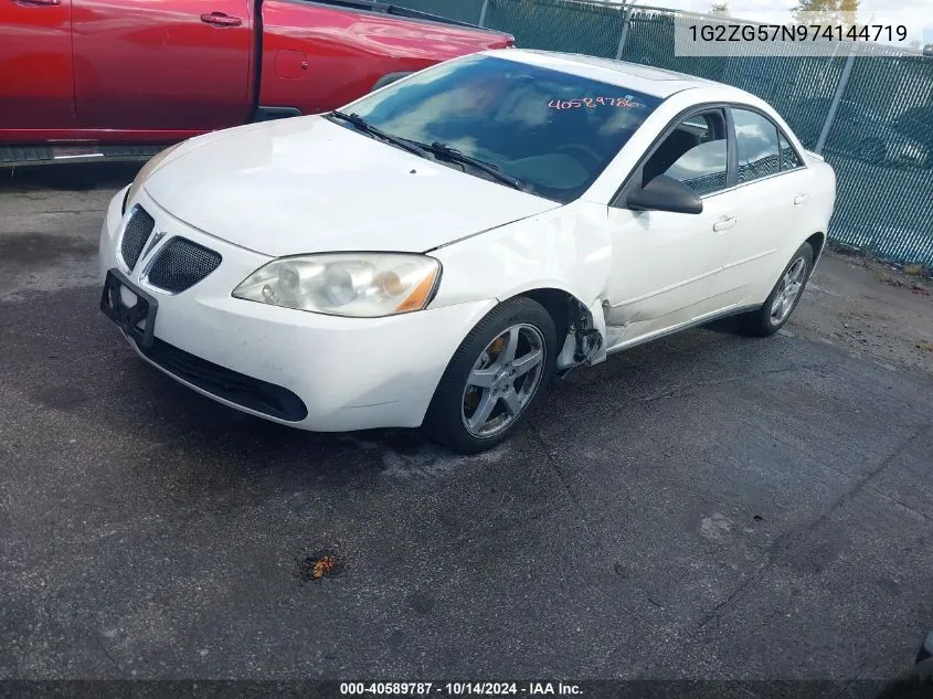 2007 Pontiac G6 VIN: 1G2ZG57N974144719 Lot: 40589787