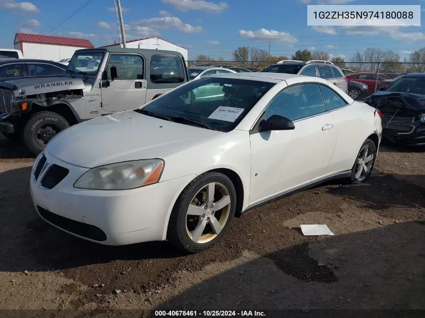 2007 Pontiac G6 Gt VIN: 1G2ZH35N974180088 Lot: 40678461