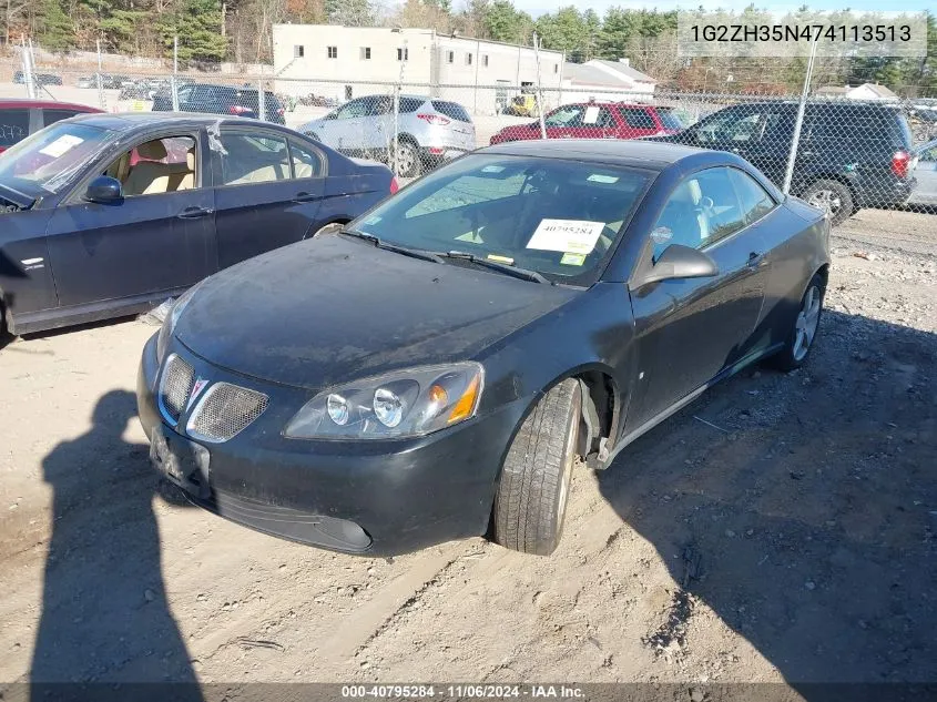 1G2ZH35N474113513 2007 Pontiac G6 Gt