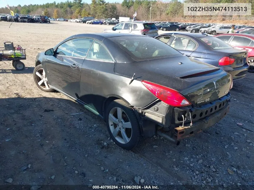 1G2ZH35N474113513 2007 Pontiac G6 Gt